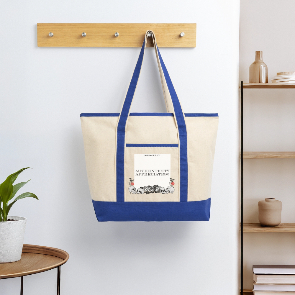 Lord Gully Deluxe Tote - natural/royal