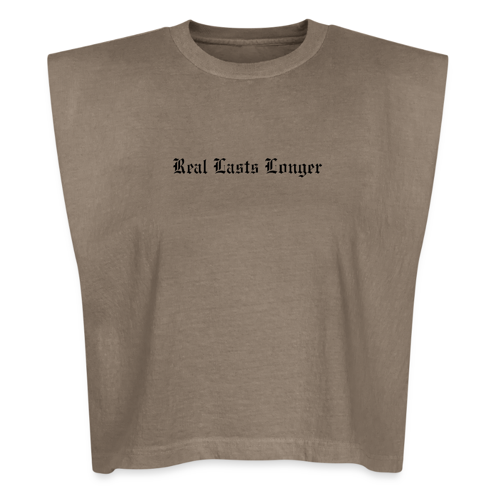 Washed Women´s Muscle Tank Top - faded brown