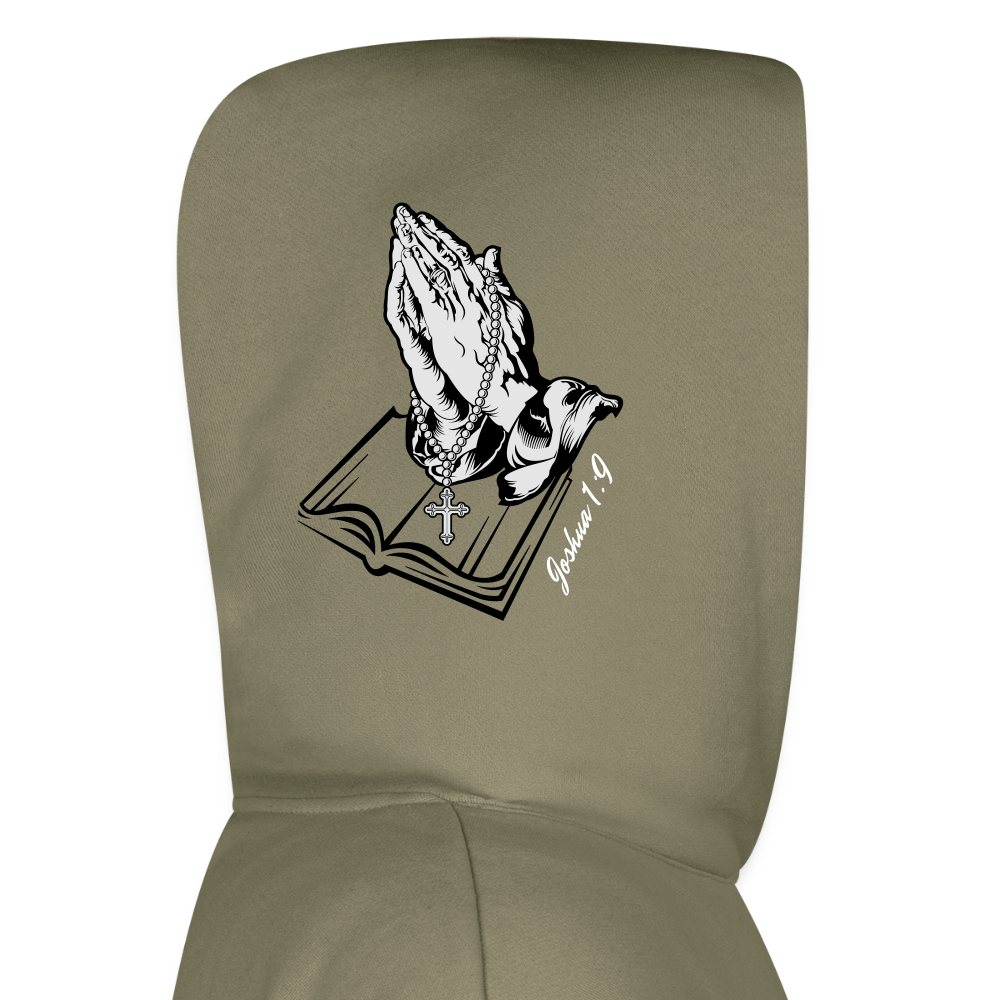 Oversized Joshua 1:9 Sweatshirt - olive