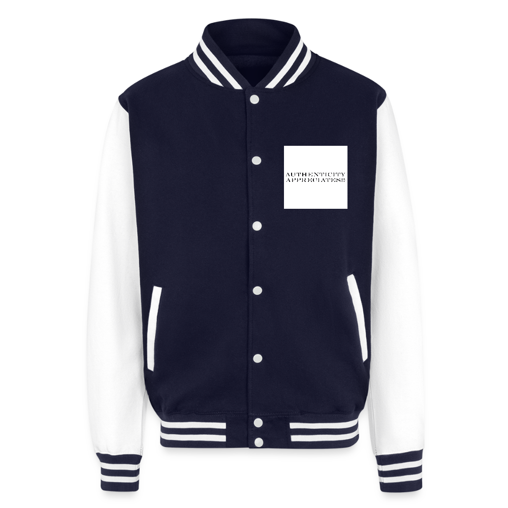 Lord Gully Varsity Jacket - navy/white