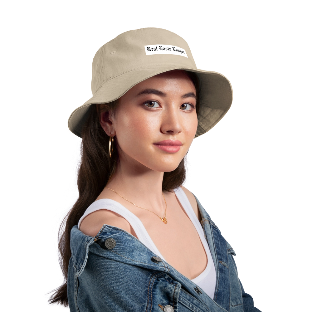 Real Lasts Bucket Hat - cream