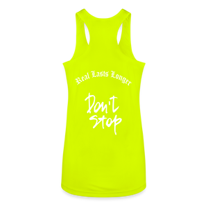 Women’s Performance Racerback Tank Top - neon yellow