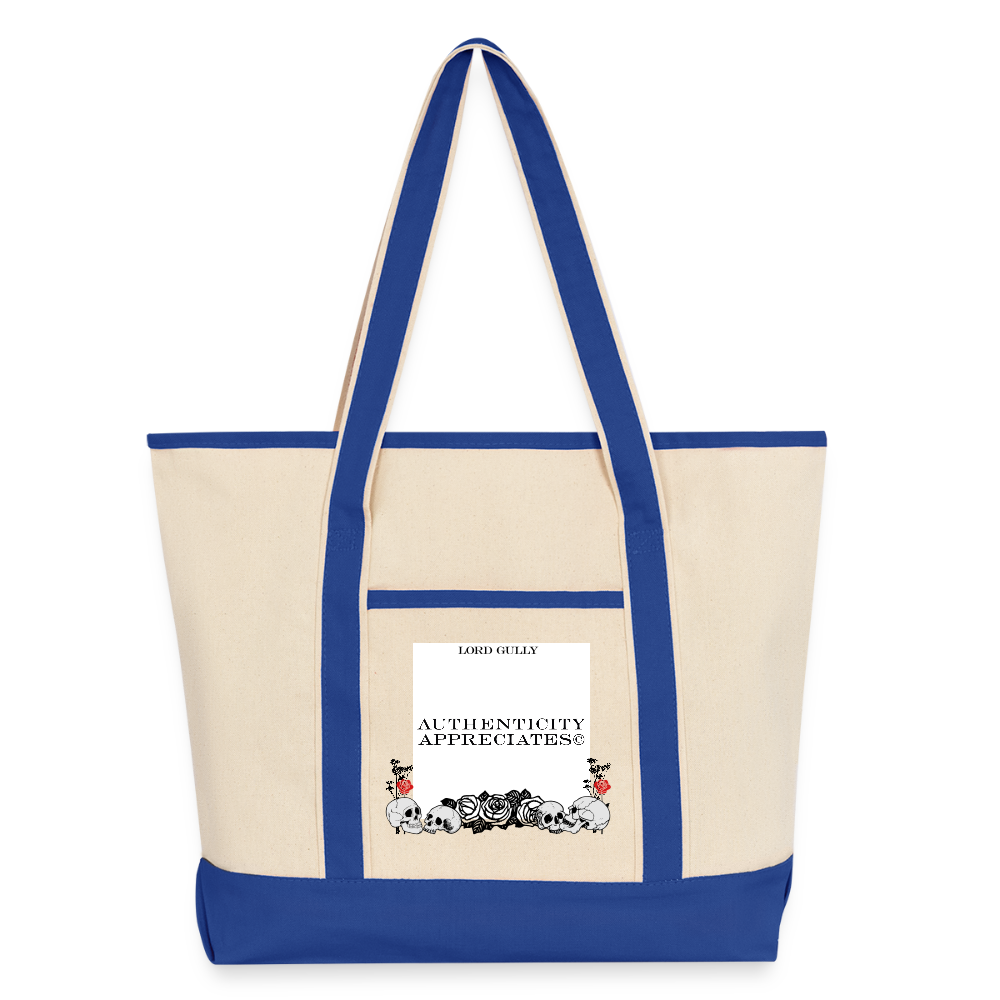 Lord Gully Deluxe Tote - natural/royal