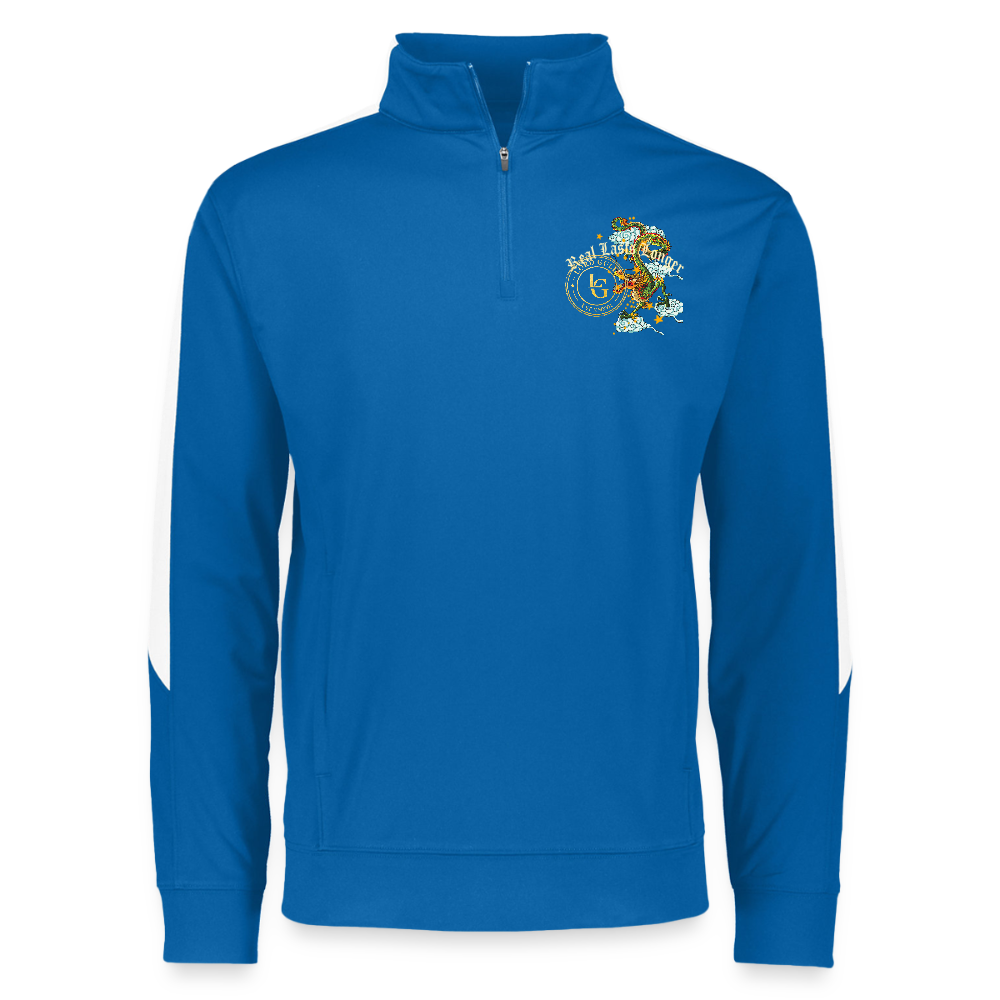 Cosmic Dynasty Quarter Zip - royal/white