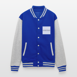 Lord Gully Varsity Jacket - royal/heather grey