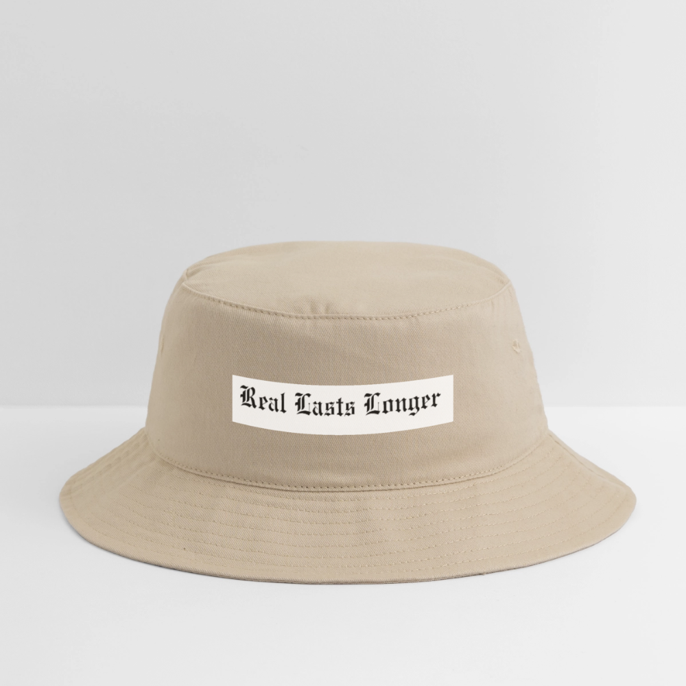 Real Lasts Bucket Hat - cream
