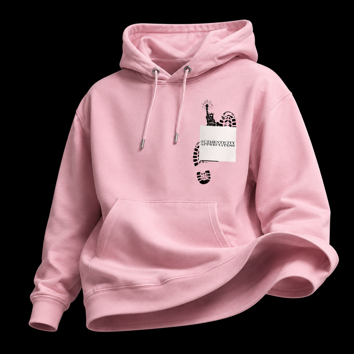 Heavyweight Concrete Liberty Hoodie Deux