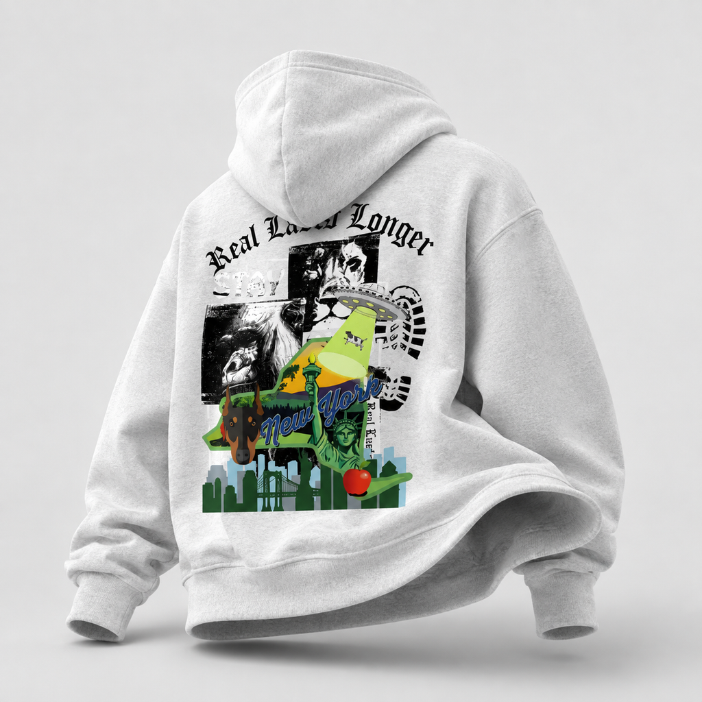 Heavyweight Concrete Liberty Hoodie Deux