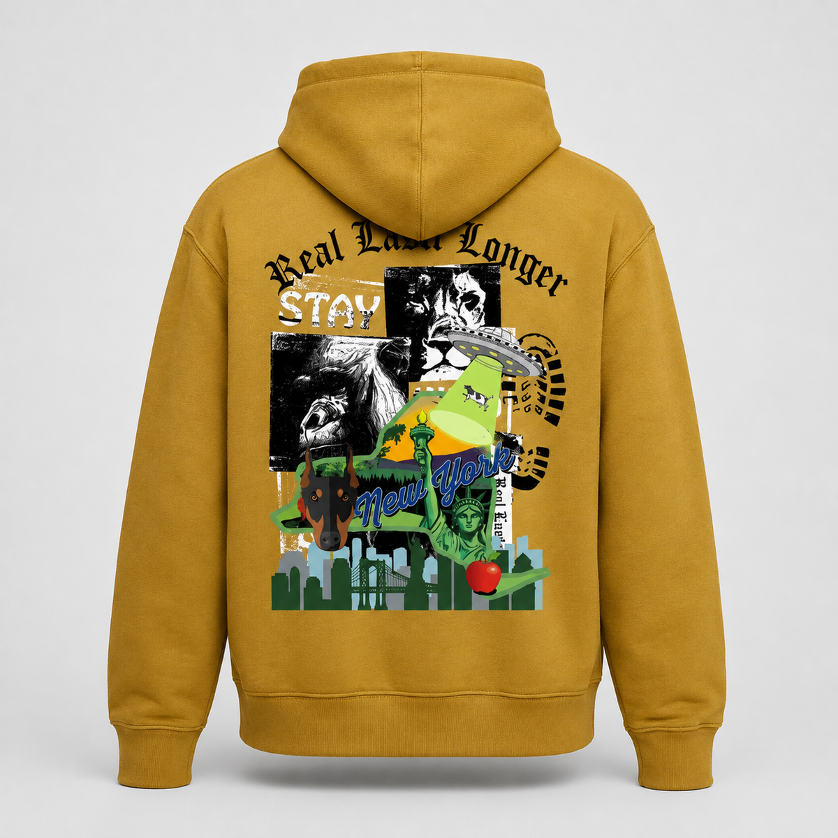 Heavyweight Concrete Liberty Hoodie Deux
