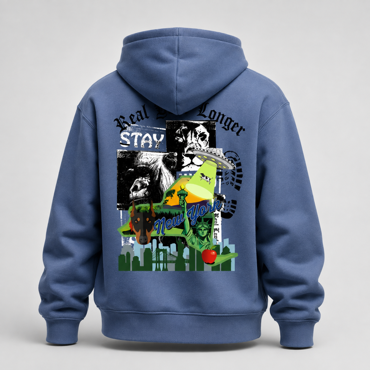 Heavyweight Concrete Liberty Hoodie Deux