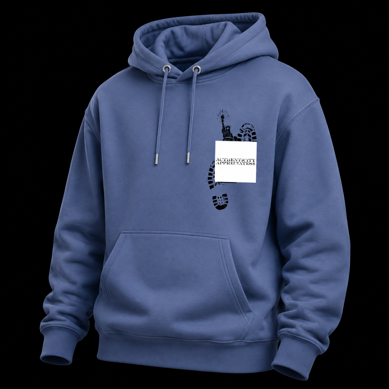 Heavyweight Concrete Liberty Hoodie Deux